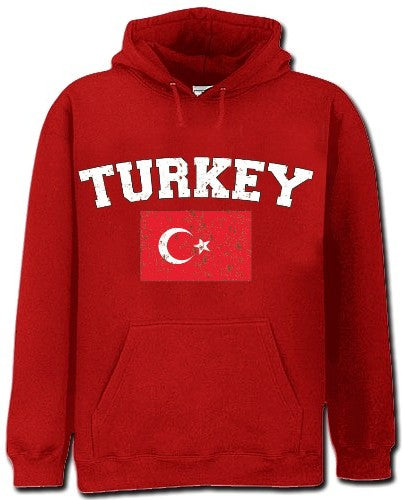 Turkey Vintage Flag International Hoodie