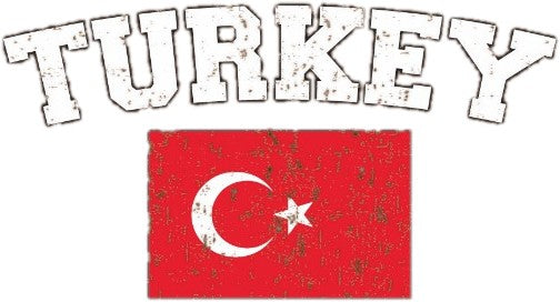 Turkey Vintage Flag International Hoodie
