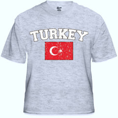 Turkey Vintage Flag International Mens T-Shirt