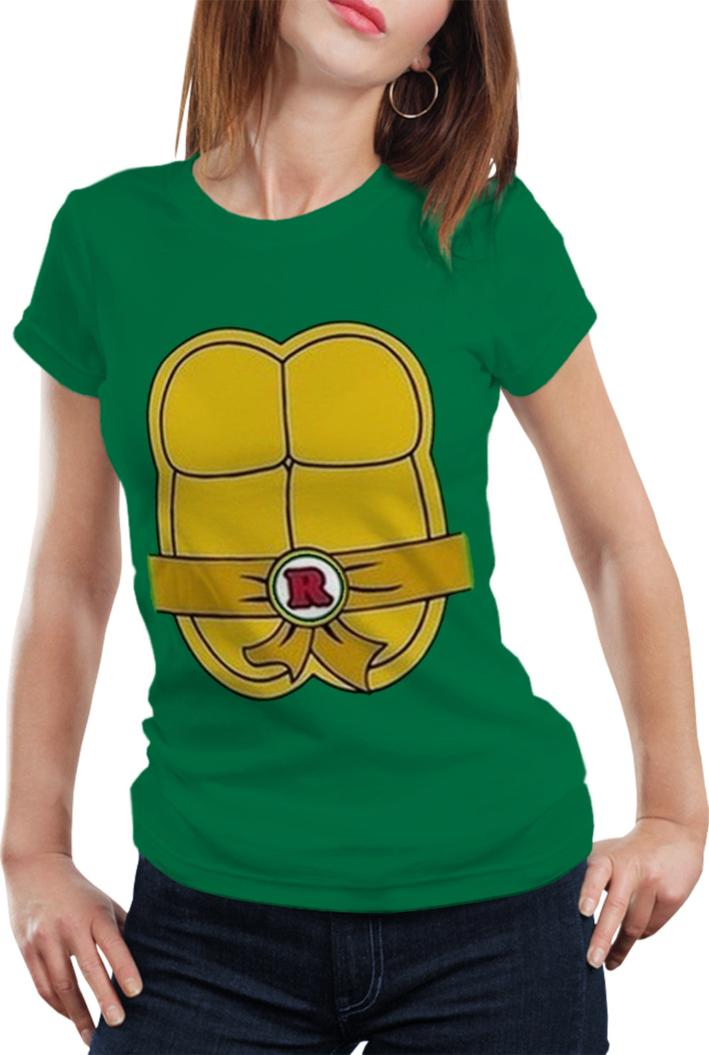 Turtle Costume with Letter Buckle Girl's T-Shirt