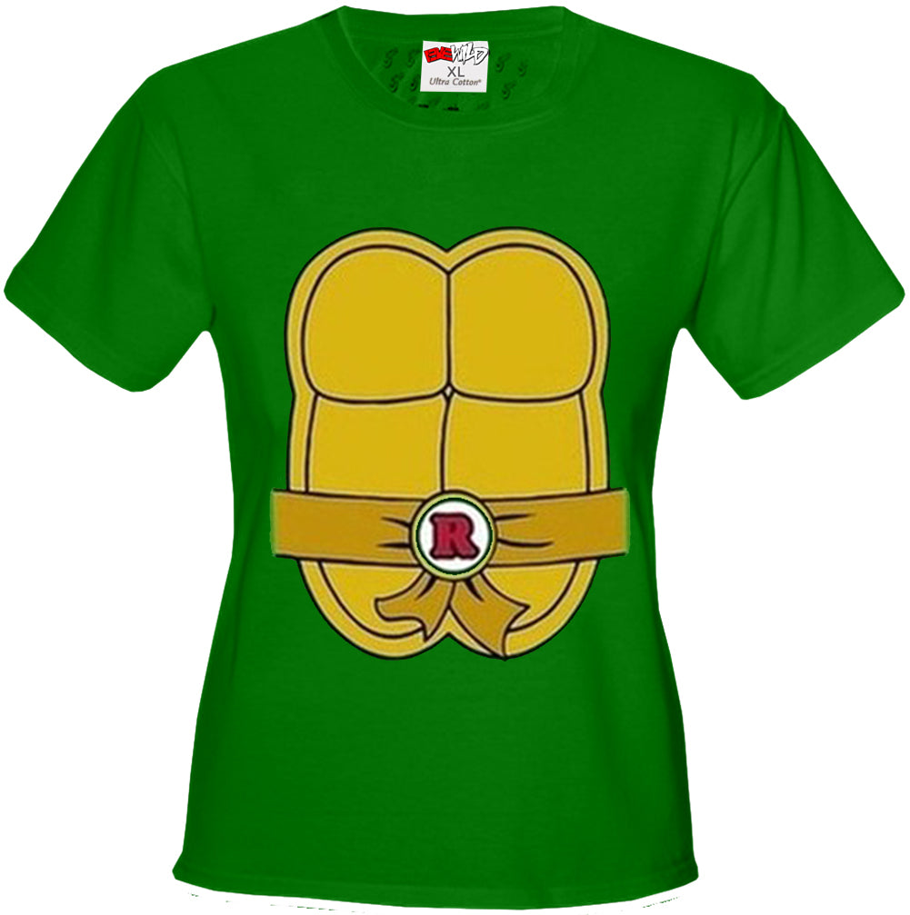 Turtle Costume with Letter Buckle Girl's T-Shirt