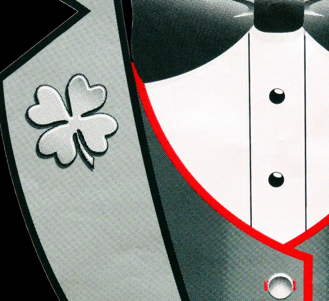 Tuxedo Shirts - 4 Leaf Clover Lapel Men's Tuxedo T-Shirt
