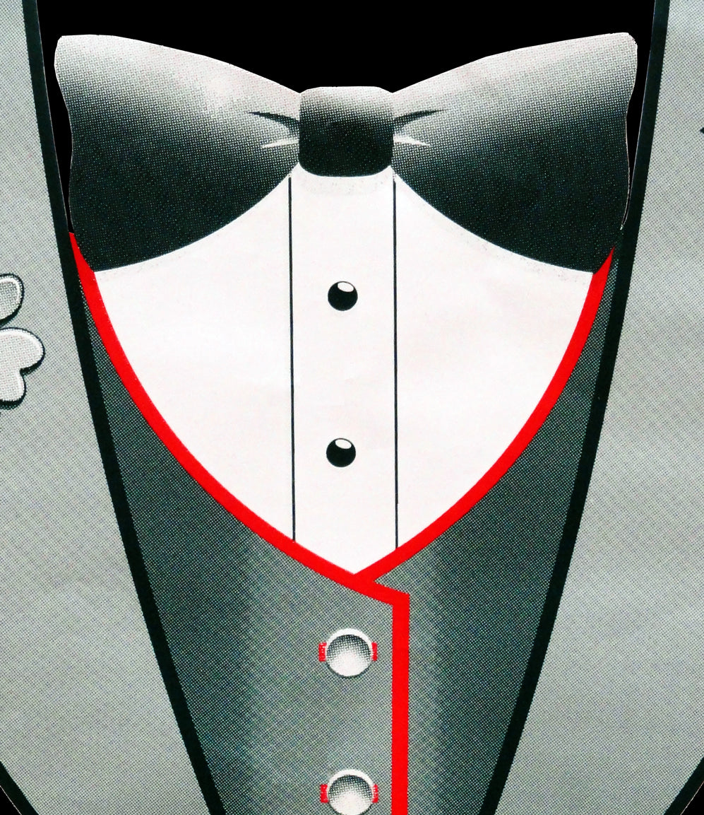 Tuxedo Shirts - 4 Leaf Clover Lapel Men's Tuxedo T-Shirt