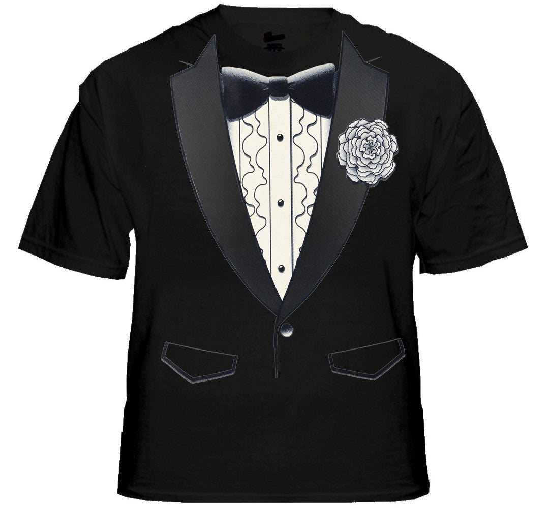 Tuxedo Tees - Retro Ruffled Tuxedo T-Shirt