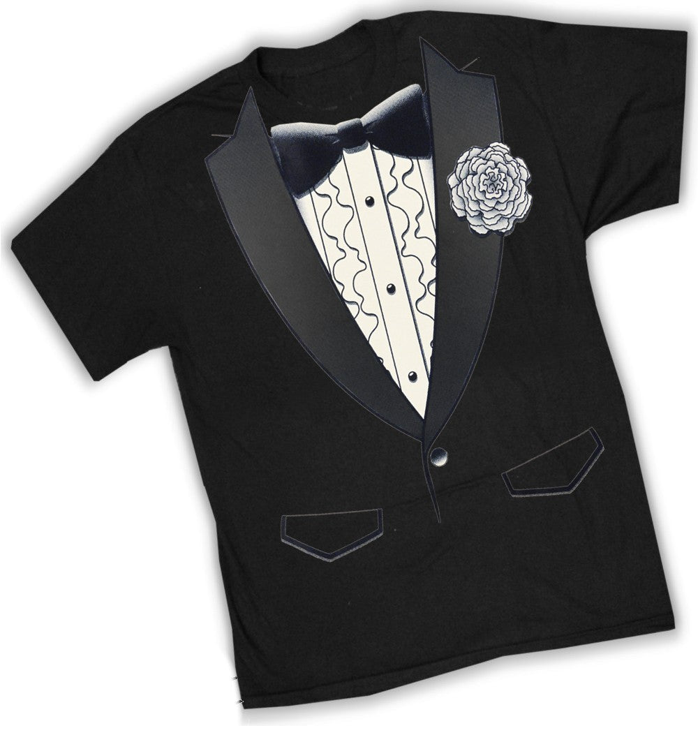Tuxedo Tees - Retro Ruffled Tuxedo T-Shirt