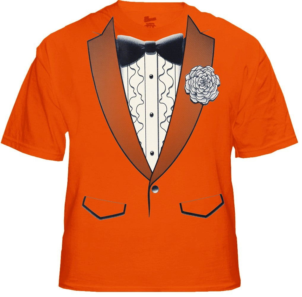 Tuxedo Tees - Retro Ruffled Tuxedo T-Shirt