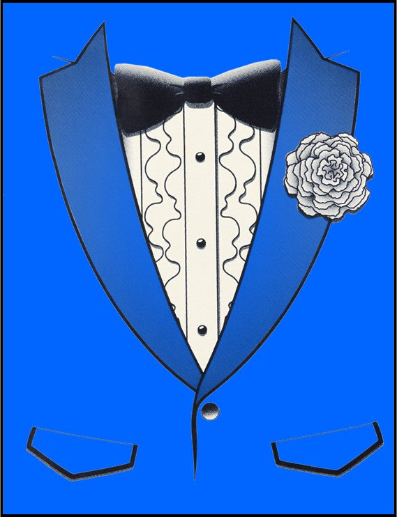 Tuxedo Tees - Retro Ruffled Tuxedo T-Shirt