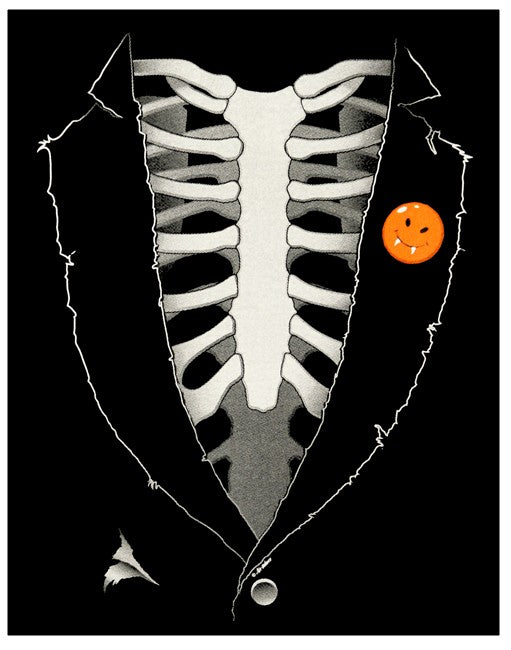 Tuxedo Tees - Skeleton Bones Tuxedo T-Shirt