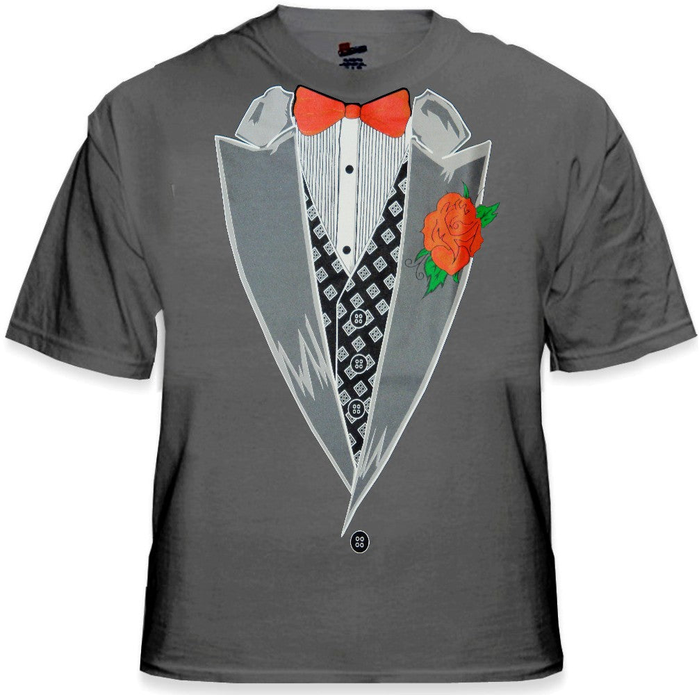 Tuxedo TShirts Deluxe Showman's Tuxedo T-Shirt with Vest & Bowtie