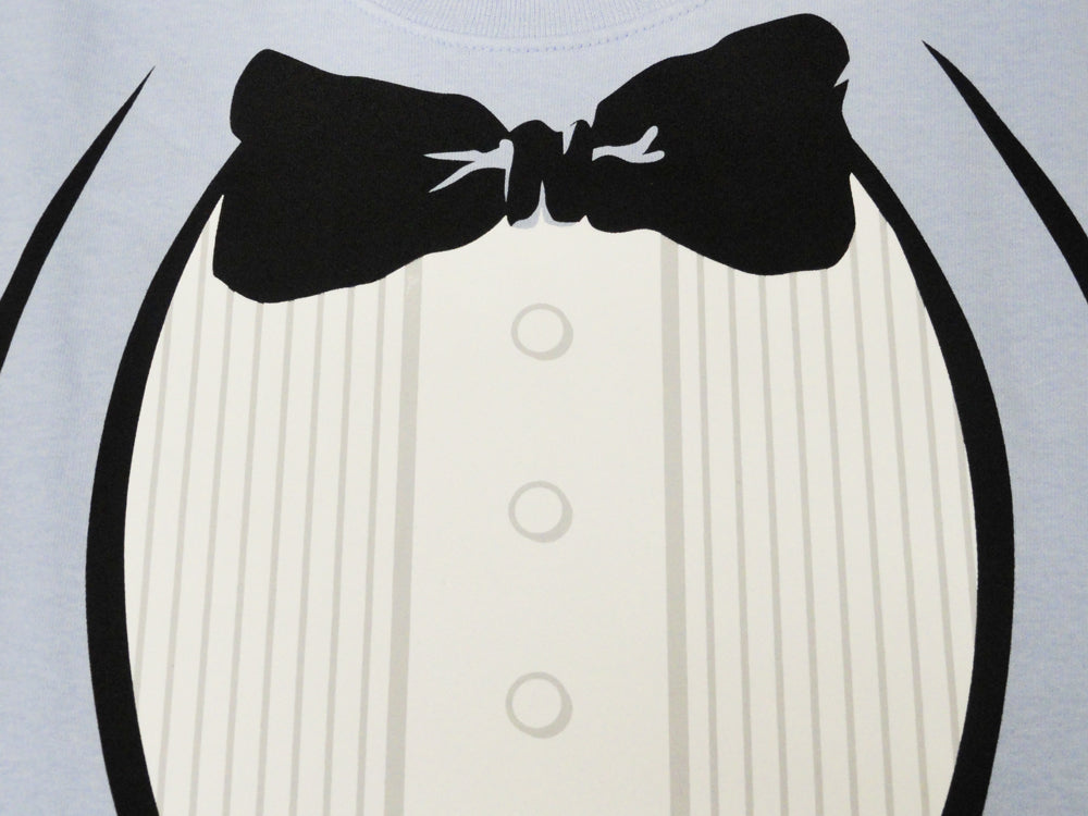 Tuxedo TShirts - Light Blue 70's Old School Men's Tuxedo