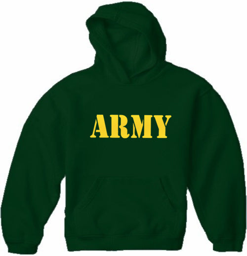 U.S Army Military Adult Hoodie (Yellow)