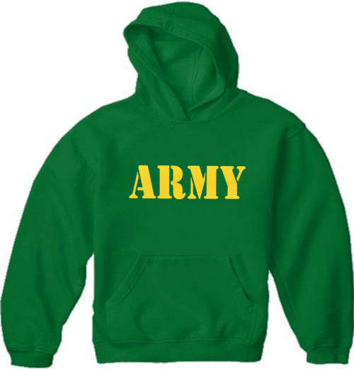 U.S Army Military Adult Hoodie (Yellow)
