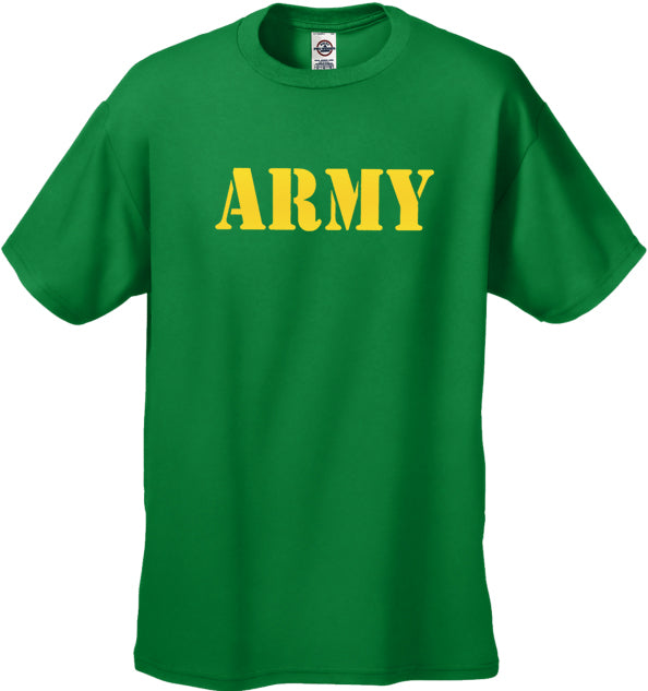 U.S Army Military Men's T-Shirt (Yellow)