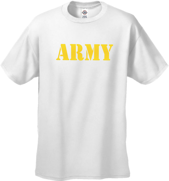 U.S Army Military Men's T-Shirt (Yellow)
