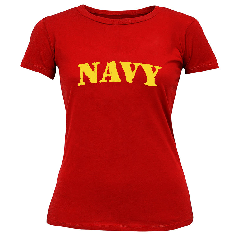 U.S Navy Military Girl's T-Shirt (Yellow)