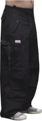 UFO Cotton Parachute Pants (Black)