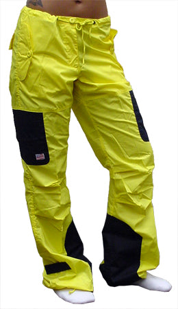 UFO Girls Hipster Two Tone Dance Pants (Yellow/ Black)