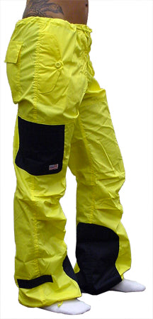 UFO Girls Hipster Two Tone Dance Pants (Yellow/ Black)