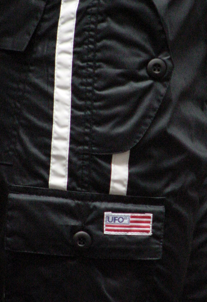 UFO Girls Striped Racer Hipster Pants (Black/White)