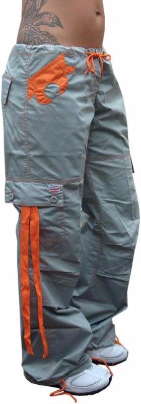 UFO Girly Hipster "Chloe" Pants (Grey / Orange)