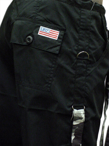 UFO Strappy Hipster Girls Pants (Black/Grey Camo)