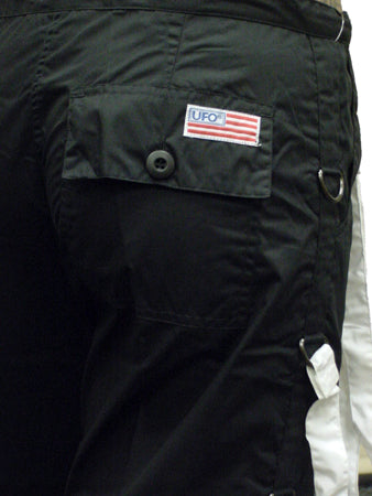 UFO Strappy Hipster Girls Pants (Black/White)