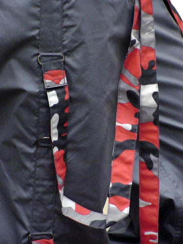 UFO Strappy Hipster Girls Pants (Charcoal/Red Camo)