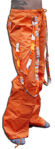 UFO Strappy Hipster Girls Pants (Orange/Orange Camo)