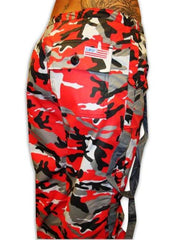 UFO Strappy Hipster Girls Pants (Red Camo/Charcoal Grey)