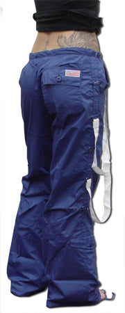 UFO Strappy Hipster Girls Pants (Royal/White)