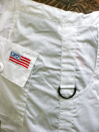 UFO Strappy Hipster Girls Pants (White/Green)