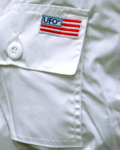 UFO Strappy Hipster Girls Pants (White/Royal)