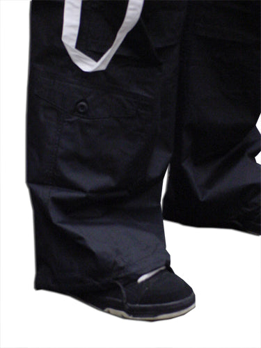 UFO Unisex Basic Strappy Pants (Black/White)