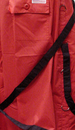 UFO Unisex Basic Strappy Pants (Red/Black)