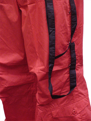 UFO Unisex Basic Strappy Pants (Red/Black)