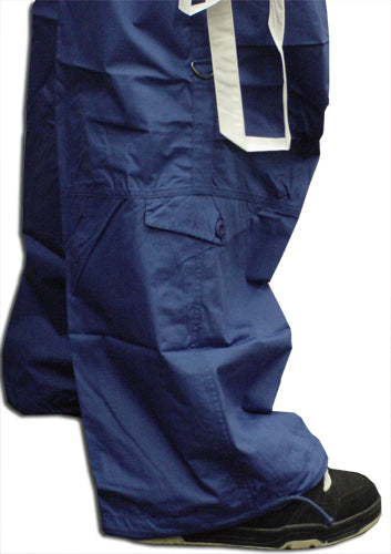 UFO Unisex Basic Strappy Pants (Royal Blue/White)