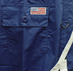 UFO Unisex Basic Strappy Pants (Royal Blue/White)