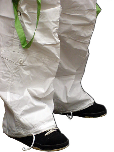 UFO Unisex Basic Strappy Pants (White/Green)