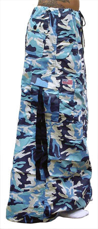 Ufo Utility Cargo Skirt  (Blue Camo)