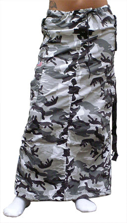 Ufo Utility Cargo Skirt (Grey Camo)
