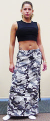 Ufo Utility Cargo Skirt (Grey Camo)