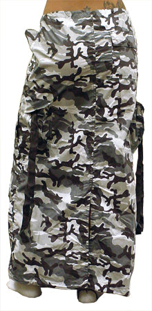 Ufo Utility Cargo Skirt (Grey Camo)
