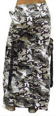 Ufo Utility Cargo Skirt (Grey Camo)