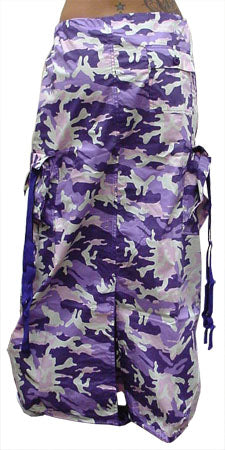 Ufo Utility Cargo Skirt  (Purple Camo)