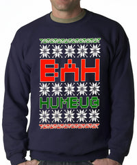 Ugly Christmas Sweater - BAH HUMBUG Adult Crewneck