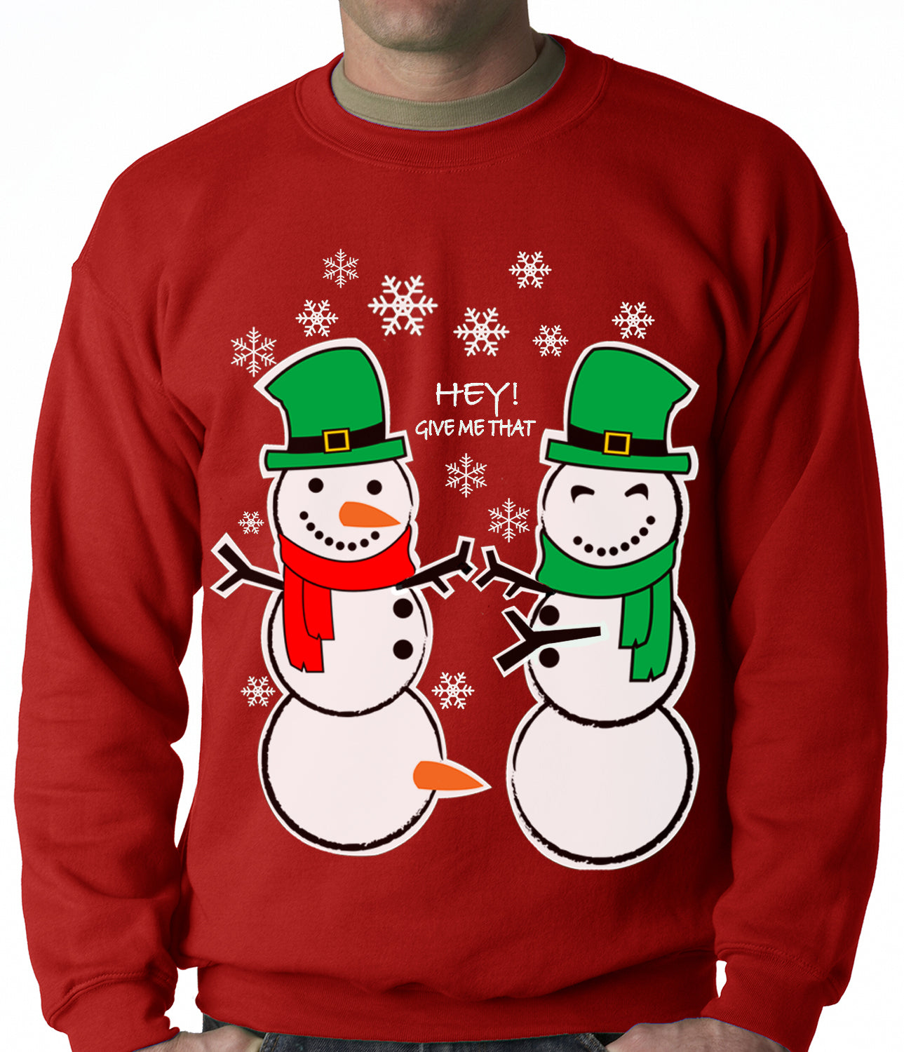Perverted Snowman Carrot Crewneck Sweatshirt