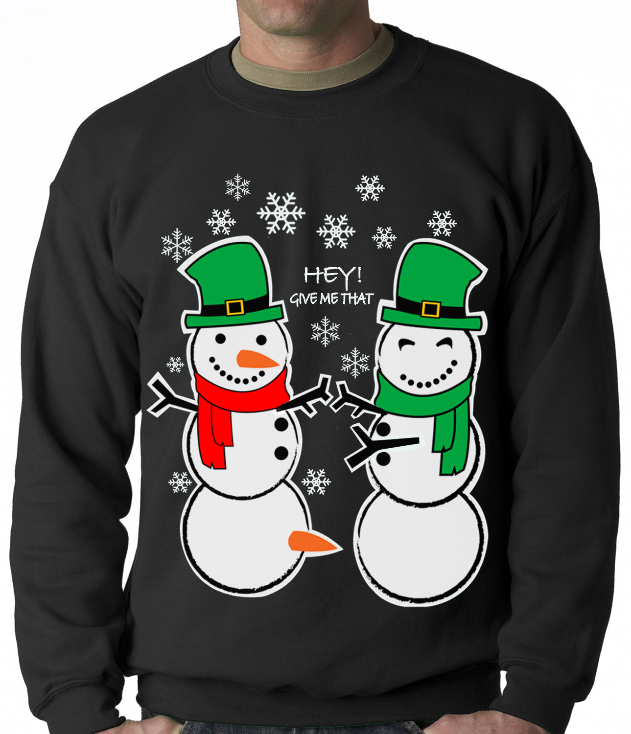 Perverted Snowman Carrot Crewneck Sweatshirt