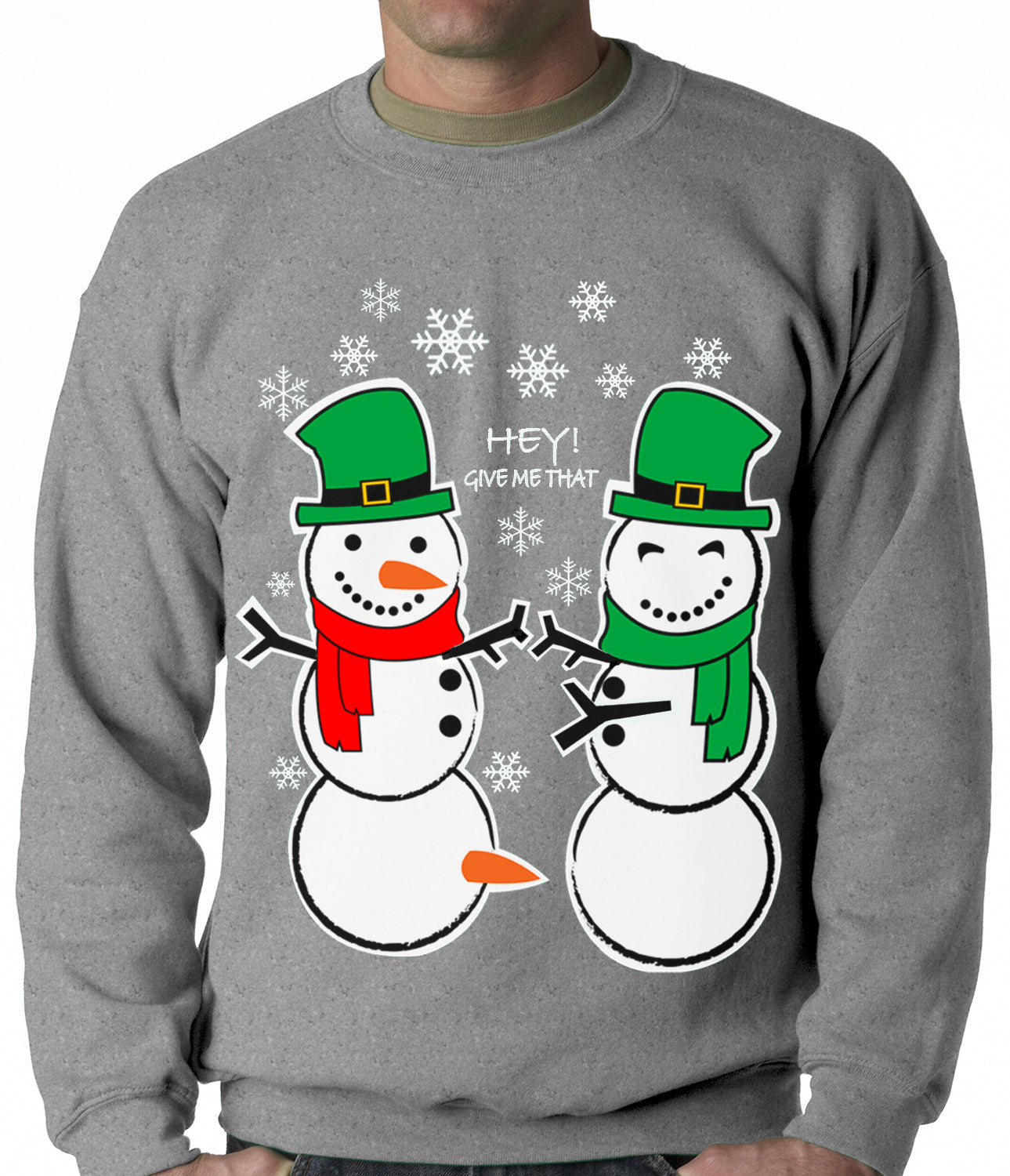 Perverted Snowman Carrot Crewneck Sweatshirt