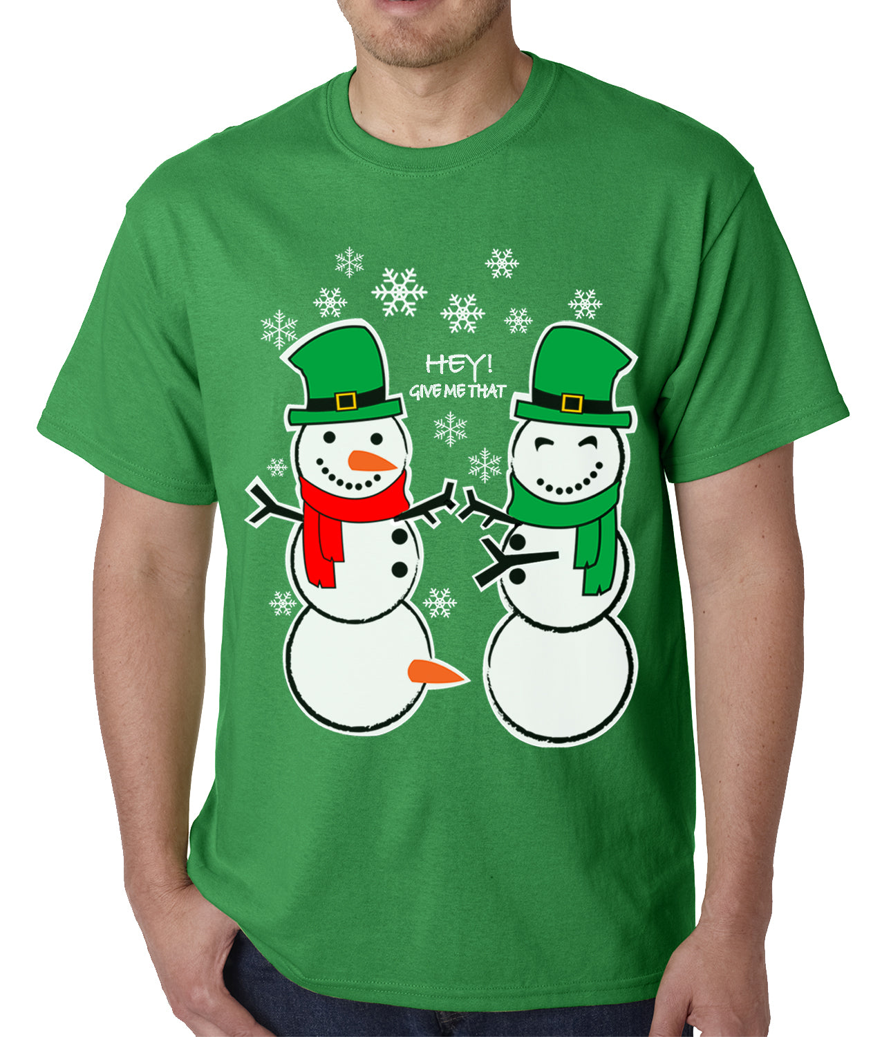 Ugly Christmas T-shirt Perverted Snowman Mens T-shirt