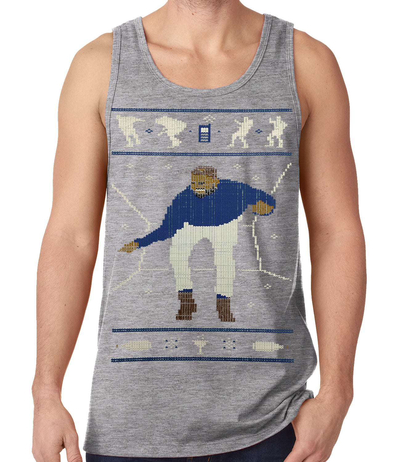 Ugly Christmas Tank Top - Dancing Man Tank Top